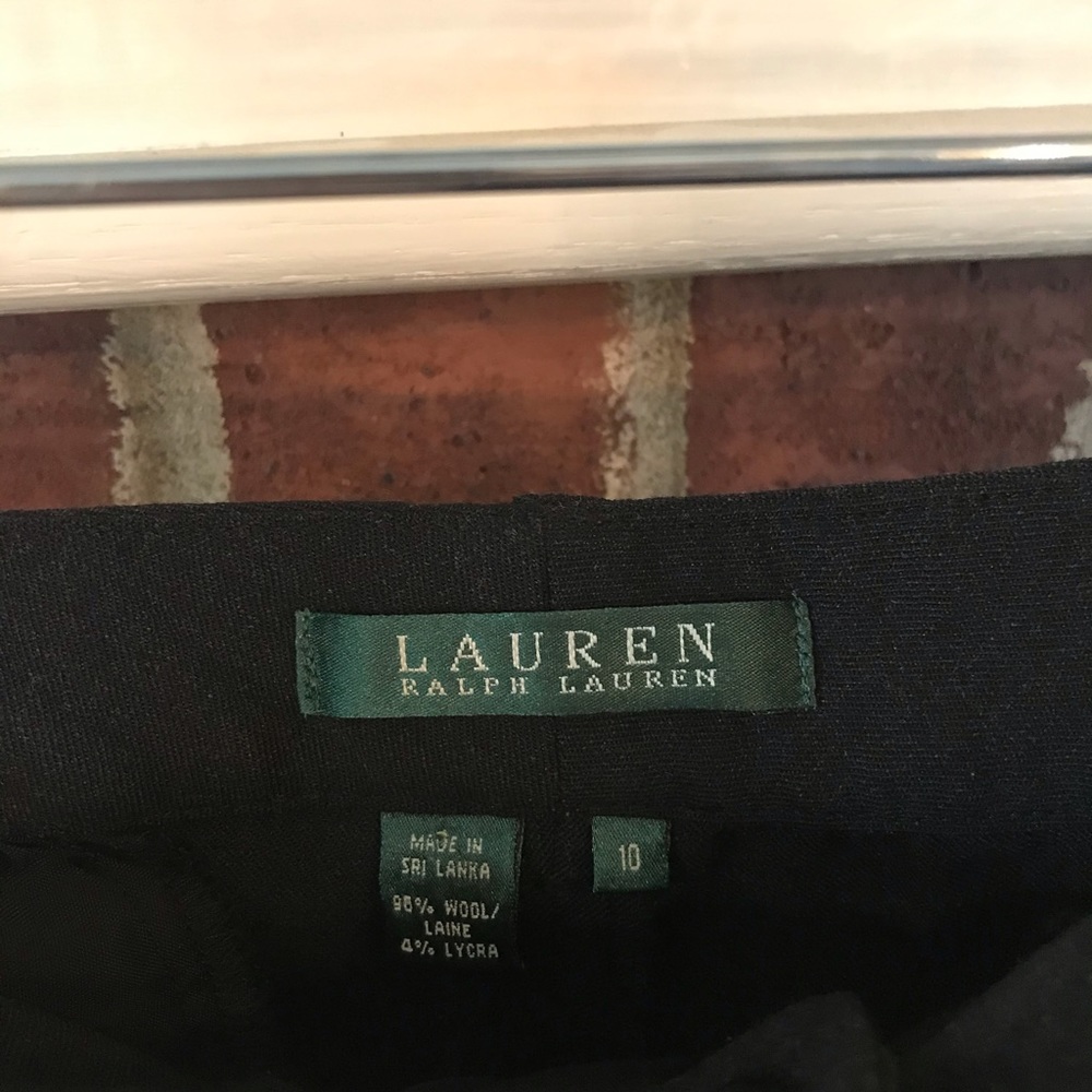 Ralph Lauren Black Dress Pants with Clasp Closure - Picture 4 of 6